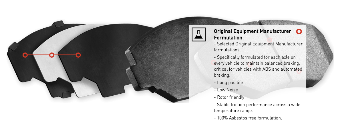 R1 Concepts® (11-14) Mustang GT Optimum OEp Series Brake Pads (MANUAL TRANSMISSION)