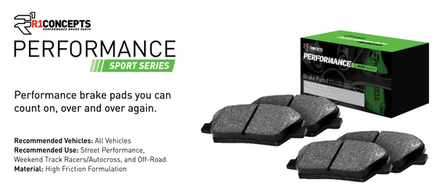 R1 Concepts® (11-14) Mustang V6 Performance Sport Series Brake Pads
