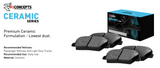 R1 Concepts® (05-10) Mustang GT Ceramic Series Brake Pads