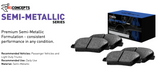 R1 Concepts® (15-19) Corvette Z06 Semi-Metallic Series Brake Pads