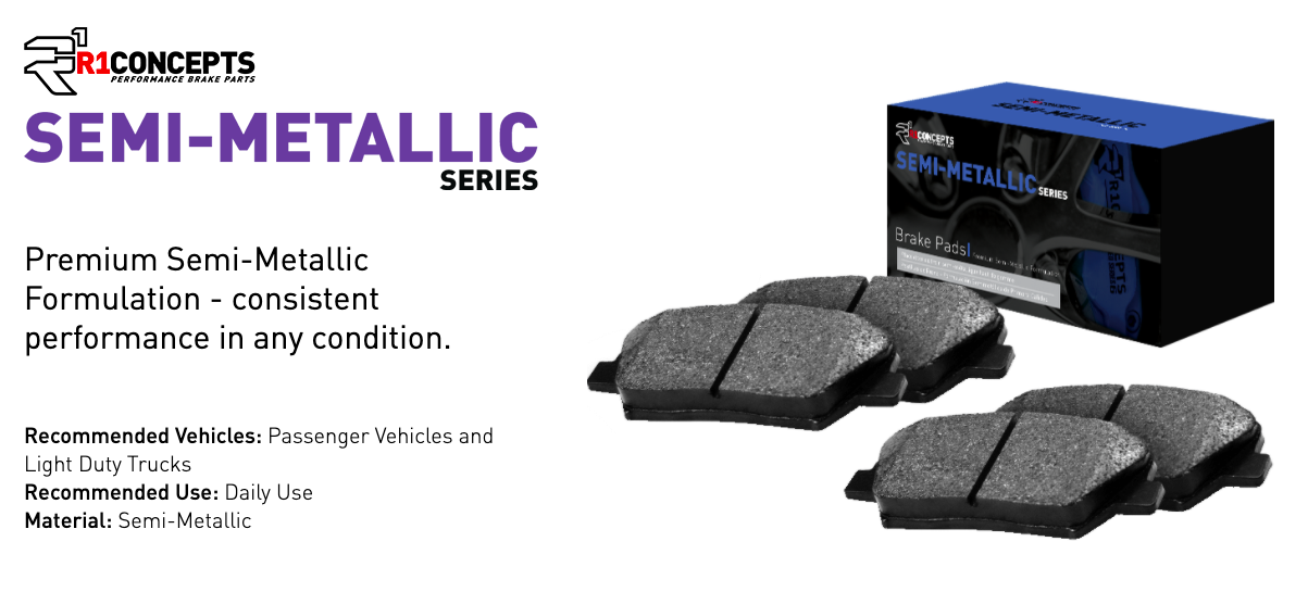 R1 Concepts® (19-23) Silverado/Sierra Semi-Metallic Series Front Brake Pads (BREMBO BRAKES)