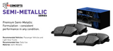 R1 Concepts® (14-18) Silverado/Sierra Semi-Metallic Series Brake Pads