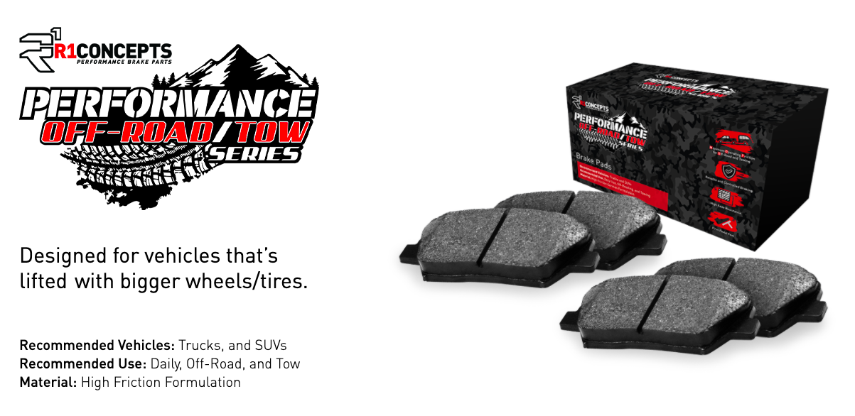 R1 Concepts® (14-18) Silverado/Sierra Performance Off-Road/Tow Series Brake Pads