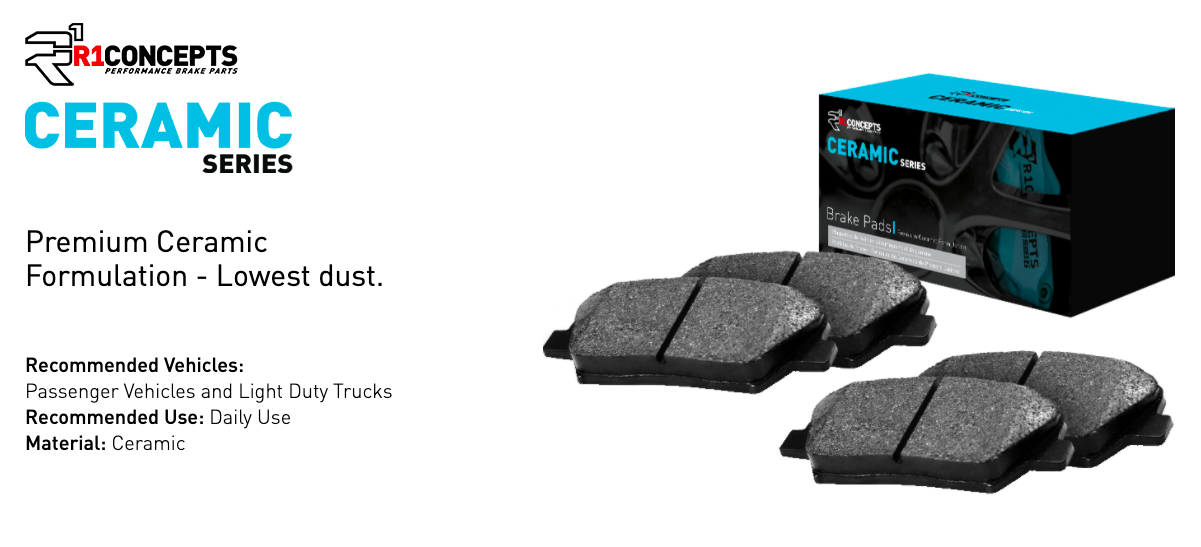 R1 Concepts® (09-18) RAM 1500 Ceramic Series Brake Pads