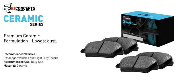 R1 Concepts® (09-18) RAM 1500 Ceramic Series Brake Pads