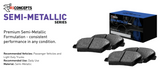 R1 Concepts® (09-18) RAM 2500/3500 Semi-Metallic Series Brake Pads