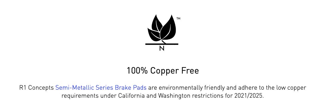 R1 Concepts® (09-18) RAM 2500/3500 Semi-Metallic Series Brake Pads