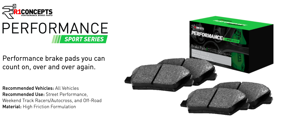 R1 Concepts® (12-23) WK2 SRT Performance Sport Series Front Brake Pads