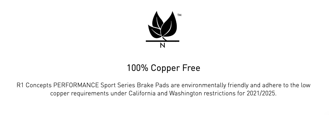 R1 Concepts® (18-21) Jeep Trackhawk Performance Off-Road/Tow Series Rear Brake Pads