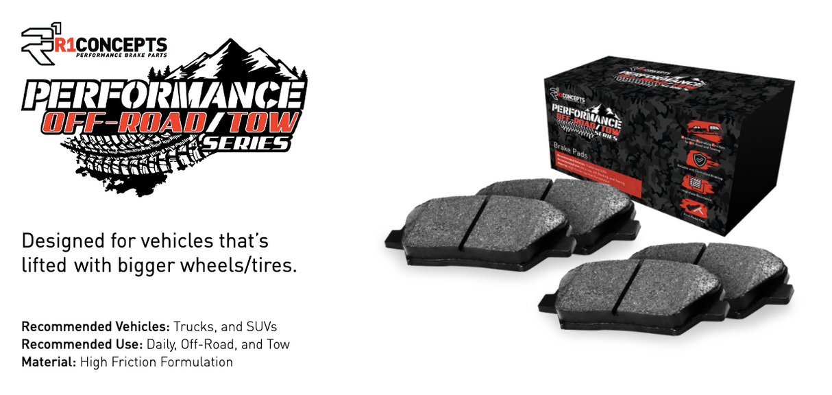 R1 Concepts® (11-23) Grand Cherokee 5.7L Performance Off-Road/Tow Series Brake Pads