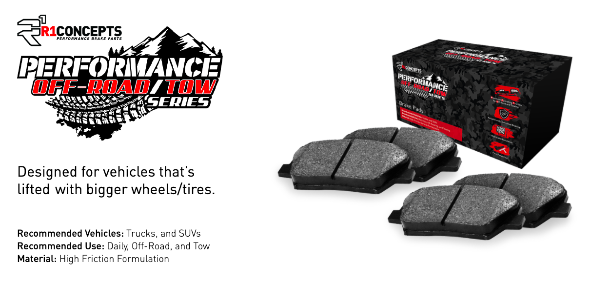 R1 Concepts® (11-23) WK2 V6 Performance Off-Road/Tow Series Brake Pads