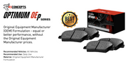 R1 Concepts® (07-22) GT-R Optimum OEp Series Brake Pads