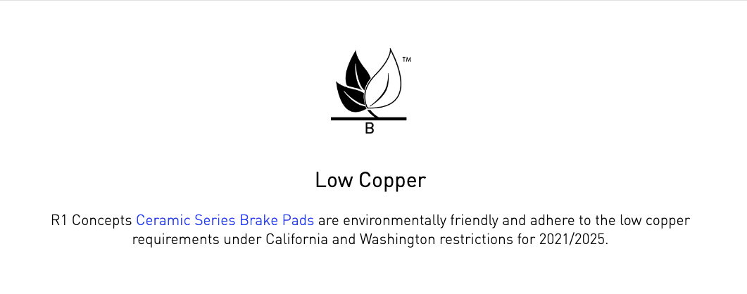 R1 Concepts® (12-20) BRZ/FR-S/86 Ceramic Series Brake Pads