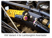 KW® (11-16) Aventador LP700-4 0.6" x 1.4" - 0.2" x 1.0" Variant 4 'Inox Line' Coilover Kit