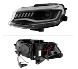 Spyder® (16-18) Camaro 6th Gen Black DRL Bar Projector LED Headlights with Sequential Turn Signal