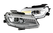 Spyder® (16-18) Camaro 6th Gen Chrome LED DRL Bar Projector Headlights with Sequential Turn Signal