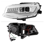 Spyder® (16-18) Camaro 6th Gen Chrome LED DRL Bar Projector Headlights with Sequential Turn Signal
