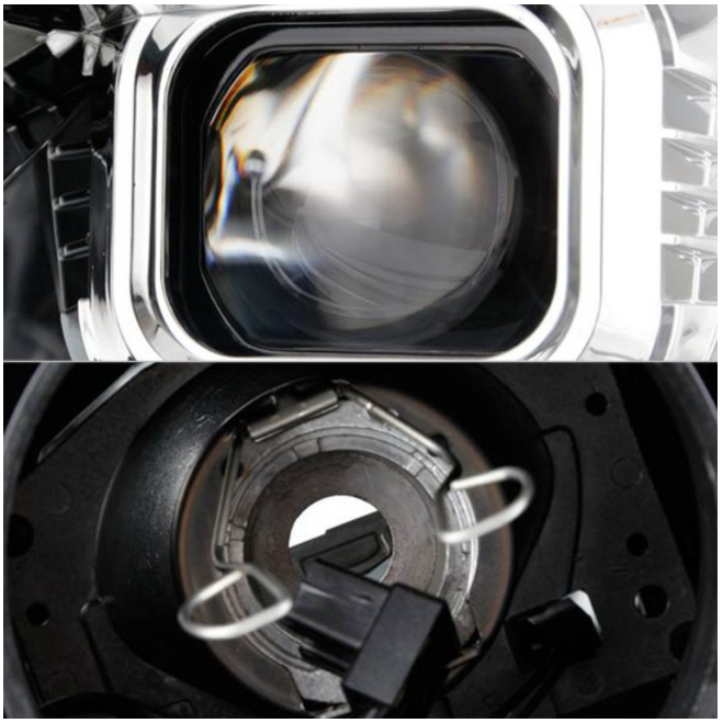 Spyder® (16-18) Camaro 6th Gen Chrome LED DRL Bar Projector Headlights with Sequential Turn Signal