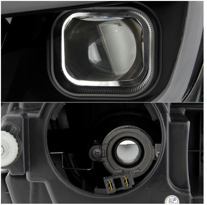 Spyder® (16-18) Camaro 6th Gen Black LED DRL Bar Projector Headlights