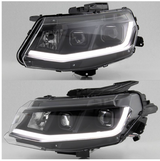 Spyder® (16-18) Camaro 6th Gen Black LED DRL Bar Projector Headlights