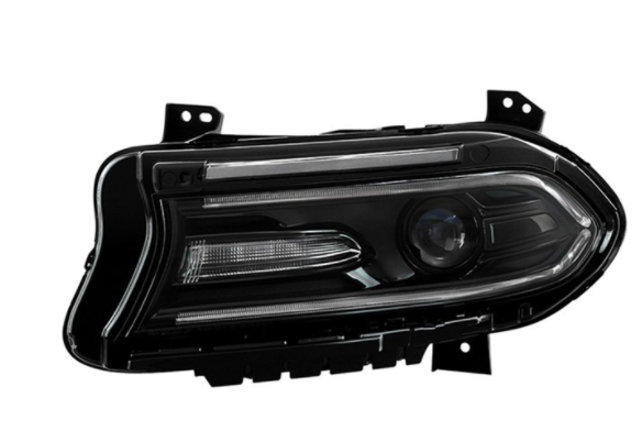 Spyder® (15-23) Dodge Charger Black Factory Style LED DRL Bar Projector Headlight