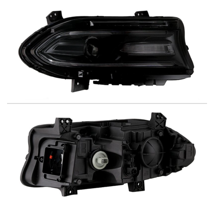 Spyder® (15-23) Dodge Charger Black Factory Style LED DRL Bar Projector Headlight