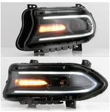 Spyder® (15-23) Dodge Charger Black Factory Style LED DRL Bar Projector Headlight