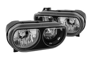 Spyder® (08-14) Challenger Black 'Euro' Style Head Lights