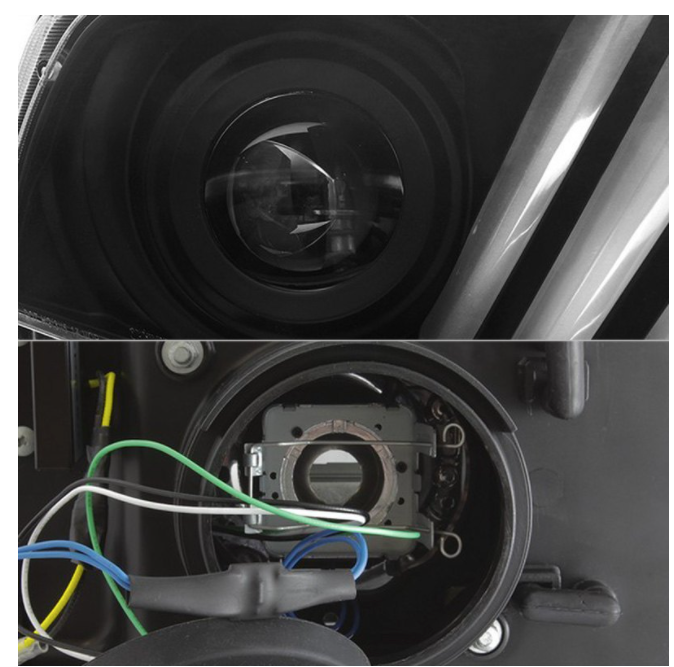 Spyder® (11-14) Mustang Black Sequential LED DRL Bar Projector Headlights (HID/Xenon)