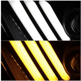 Spyder® (11-14) Mustang Black Sequential LED DRL Bar Projector Headlights (HID/Xenon)