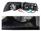 Spyder® (96-04) Mustang Black/Smoke Halo Projector Headlights
