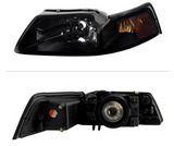 Spyder® (96-04) Mustang Black/Smoke Factory Style Headlights