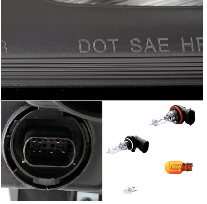 Spyder® (19-23) RAM 1500 5th Gen Black Factory Style Headlight
