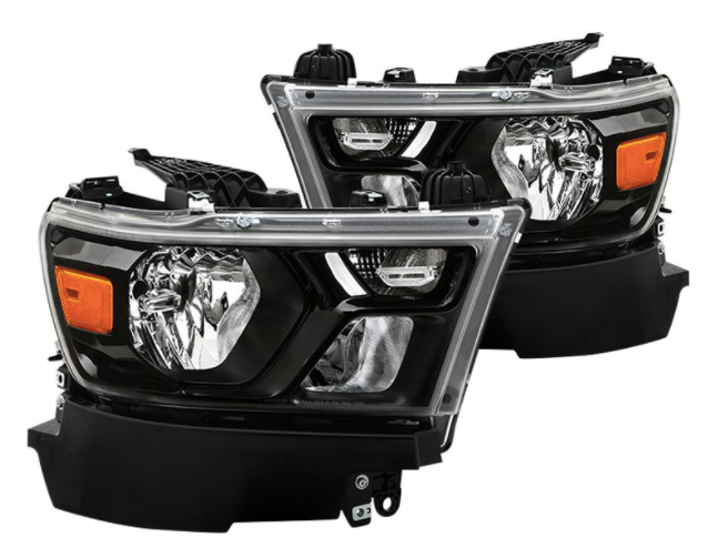 Spyder® (19-23) RAM 1500 5th Gen Black Factory Style Headlights