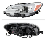 Spyder® (15-21) WRX/STI Chrome LED DRL Bar Projector Headlights (Halogen)