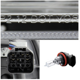 Spyder® (15-21) WRX/STI Chrome LED DRL Bar Projector Headlights (Halogen)