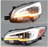 Spyder® (15-21) WRX/STI Chrome LED DRL Bar Projector Headlights (Halogen)