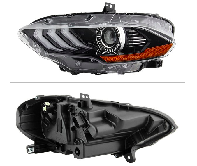 Spyder® (15-23) Mustang S550 Black Factory Style Projector LED Headlight