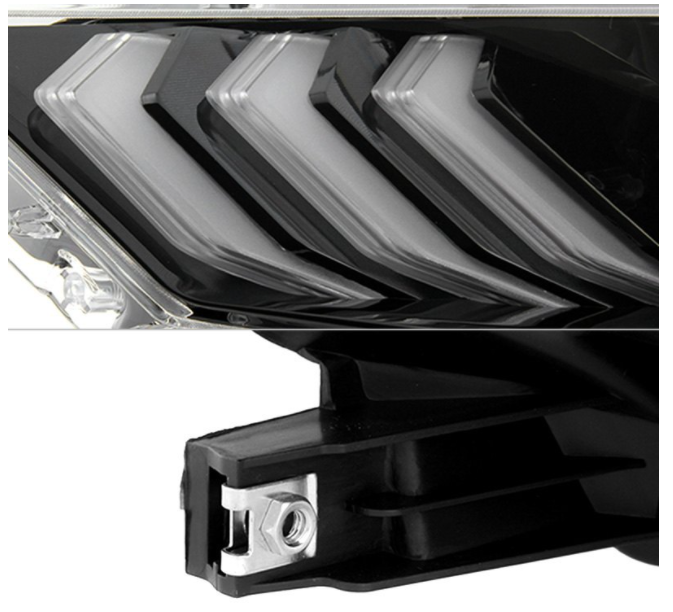 Spyder® (15-23) Mustang S550 Black Factory Style Projector LED Headlight