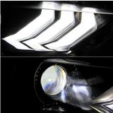 Spyder® (15-23) Mustang S550 Black Factory Style Projector LED Headlight