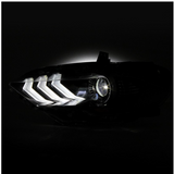 Spyder® (15-23) Mustang S550 Black Factory Style Projector LED Headlight