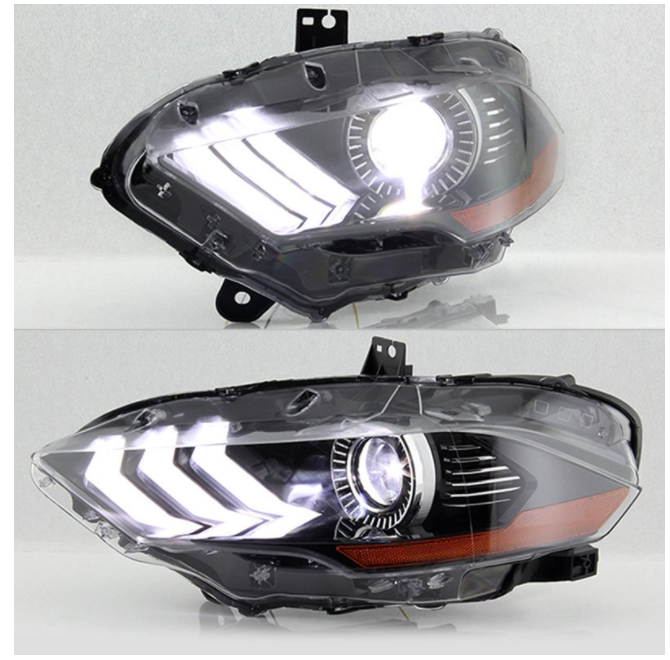Spyder® (15-23) Mustang S550 Black Factory Style Projector LED Headlight