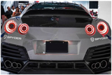 Spyder® (07-22) Nissan GT-R Chrome/Red LED Tail Lights