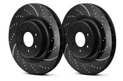 EBC® (11-23) WK2 Stage 3 Truck and SUV Dimpled/Slotted Brake Kit with 6000 Series Greenstuff Pads
