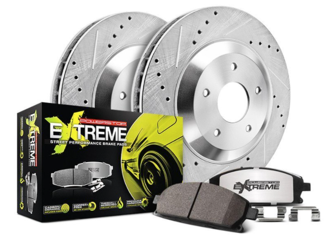 Power Stop® (12-23) WK2 SRT 1-Click Street Warrior Z26 Drilled/Slotted Brake Kit