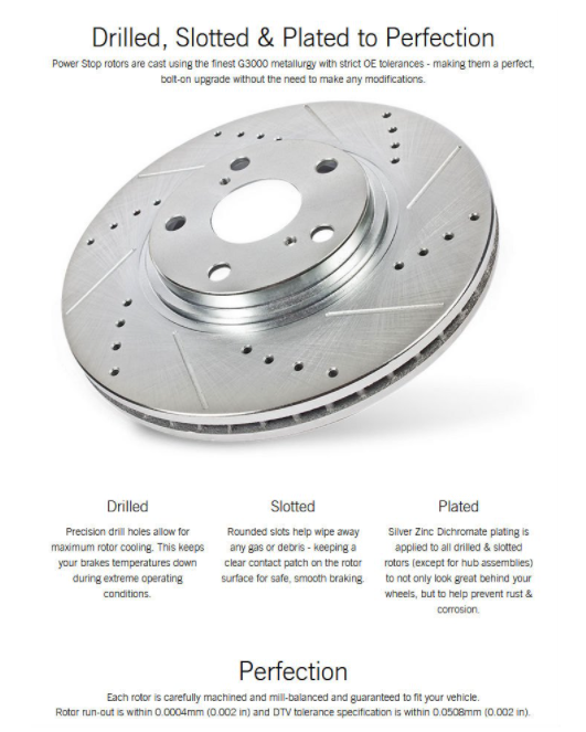 Power Stop® (12-23) WK2 SRT Evolution Performance Drilled and Slotted 1-Piece Brake Rotors