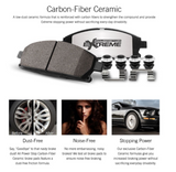 Power Stop® (04-24) GM/Mopar V8 Z26 Extreme Street Performance Carbon-Fiber Ceramic Compound Rear Brake Pads