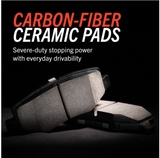 Power Stop® (04-24) GM/Mopar V8 Z26 Extreme Street Performance Carbon-Fiber Ceramic Compound Rear Brake Pads