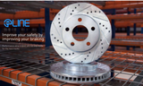 R1 Concepts® (93-98) Legacy GT/GT/B-Spec E-Line™ OEM Plain Brake Kit With Ceramic Pads