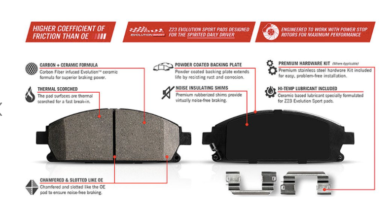 Power Stop® (14-20) GM Truck/SUV 1-Click Z23 Evolution Sport Drilled and Slotted Brake Kit